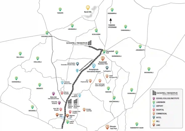 Godrej Reserve Plots Location map